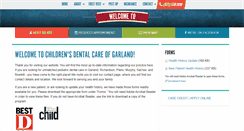 Desktop Screenshot of childrensdentalcareofgarland.com