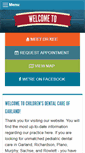 Mobile Screenshot of childrensdentalcareofgarland.com
